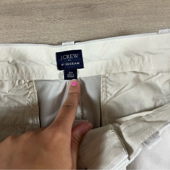 JCrew Men’s 9” Stretch Chino Light Khaki Tan Shorts NWT - Picture 9 of 13